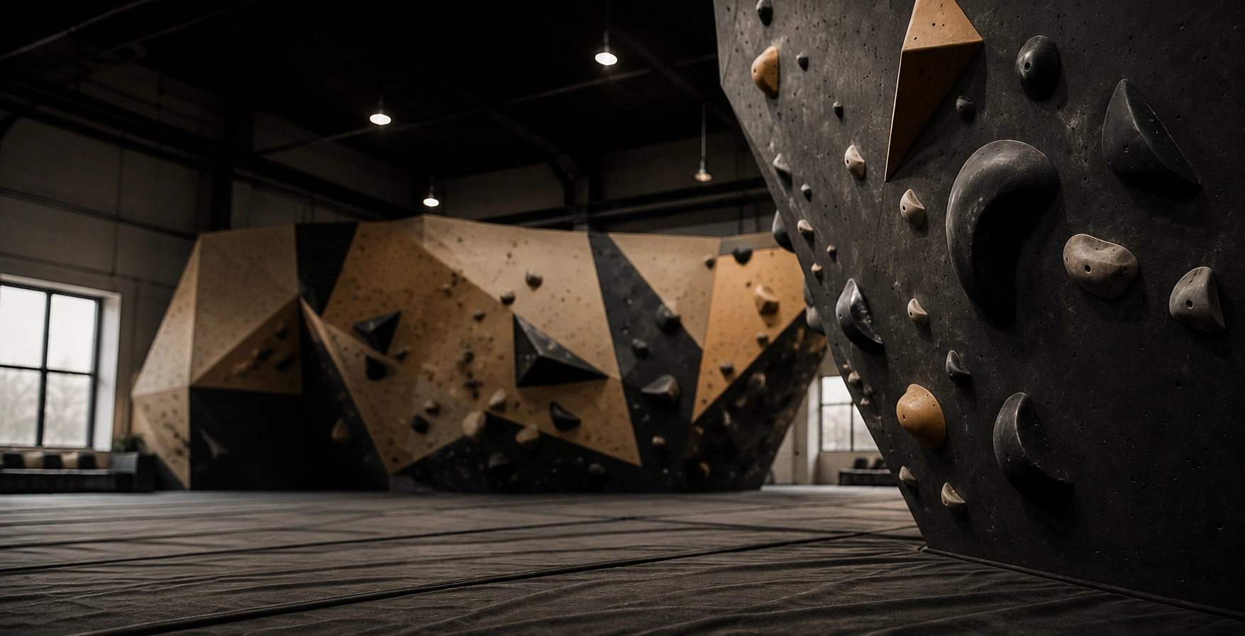 A modern climbing gym